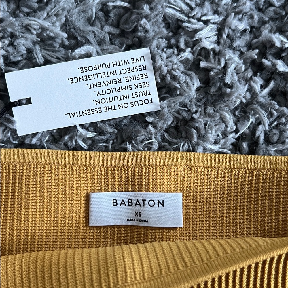 ARITZIA Mustard Yellow Essamba Tub top - Picture 2 of 4